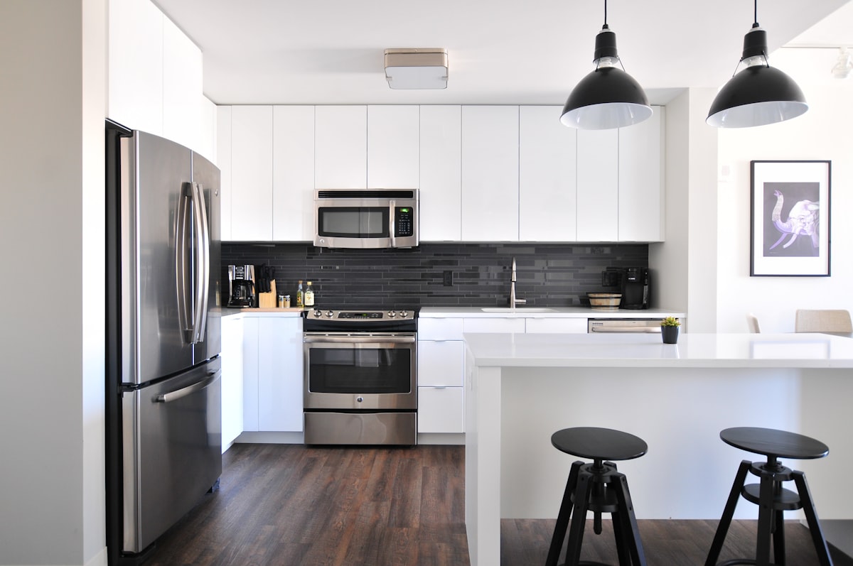 Finished kitchen interior